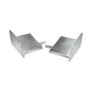 Pair of Pro-Werks aluminum canards wings with curved end plates, riveted skins and round mounting tubes