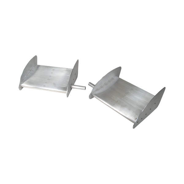 C42-129-A_1 Aluminum Front Canard Wings Inner and Outer Tips 14 Inch A Style