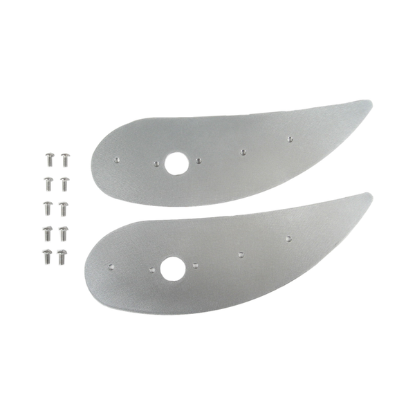 C42-129-BT_3 Aluminum Front Canard Wings Inner and Outer Tips 14 Inch B Style