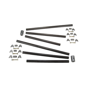 C42-443_1 Pro-werks Chromoly Three Bar Front End Kit, 4130N Dragster: 3 4 Inch Tube Stiletto