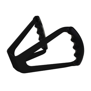 Pro-Werks black anodized billet aluminum butterfly steering wheel with finger-grooved grips, shown at an angle
