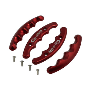 C42-491 Pro-werks Ergonomic Billet Aluminum Butterfly Wheel Grips with Hardware Red