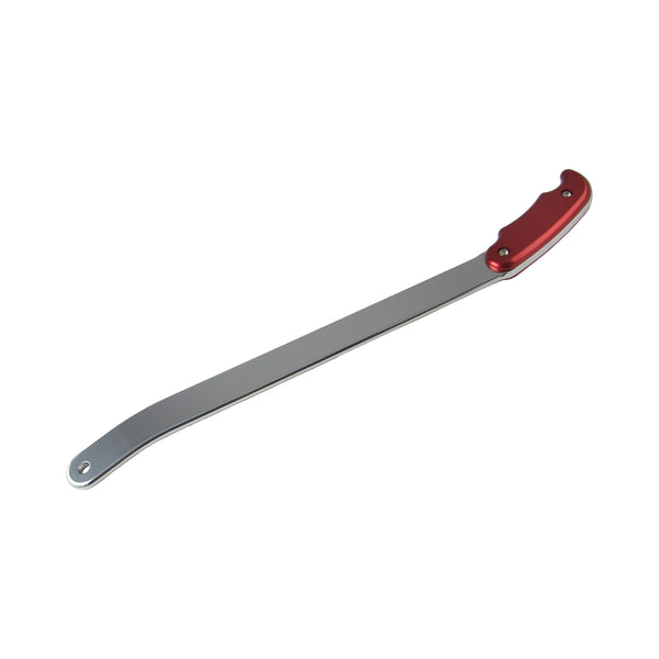 C42-534 Polished Billet Aluminum Brake / Control Lever, with Billet Grips 12 Inches Long: 1 4 Inch Thick Red