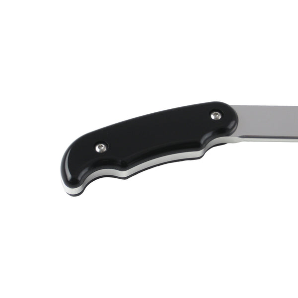 C42-557_2 Polished Billet Aluminum Brake / Control Lever, with Billet Grips 18 Inches Long: 5 16 Inch Thick Black