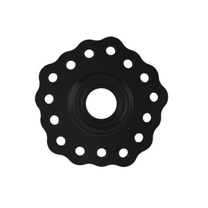 C42-590_6 Pro-werks Black Billet Aluminum Anglia Wheel Hub Drilled: 5 on 4-1 2 Inch - 5 on 4-3 4 Inch - 5 on 5 Inch