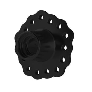 C42-590_8 Pro-werks Black Billet Aluminum Anglia Wheel Hub Drilled: 5 on 4-1 2 Inch - 5 on 4-3 4 Inch - 5 on 5 Inch