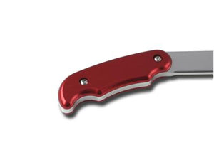 C42-634_2 Pro-werks Polished Billet Aluminum Brake / Control Lever, with Billet Grips 22 Inches Long: 5 16 Inch Thick Red