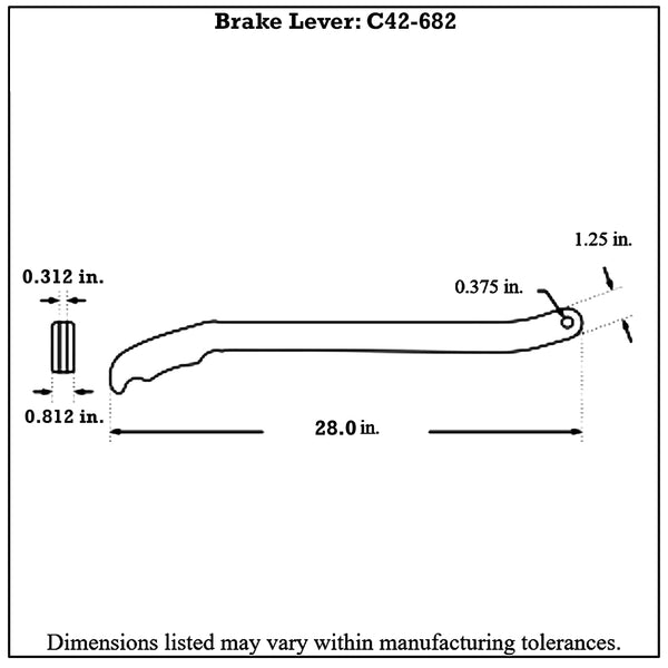 Pro-werks Polished Billet Aluminum Brake / Control Lever, with Billet Grips