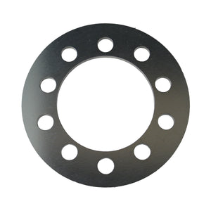 Pro-Werks billet aluminum wheel spacer, flat ring with ten bolt holes around a large center opening