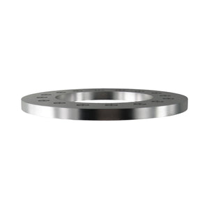 Pro-Werks billet aluminum wheel spacer, one machined ring with a circle of bolt holes and open center, shown at a low angle