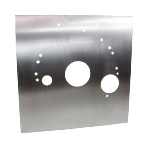 C52-366_1 Pro-werks Aluminum Mid Motor Plate Big Block Ford 24 Inch Height x 24 Inch Width x 1 4 Inch Thick