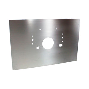 C52-421_1 Pro-werks Aluminum Mid Motor Plate Small Block and Big Block Chevy 24 Inch Height x 36 Inch Width x 1 4 Inch Thick