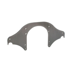 C52-550_1 Pro-werks Aluminum Profiled Front Motor Plate Small Block Chevy 1 4 Inch Thick: 1-3 8 Inch Notch