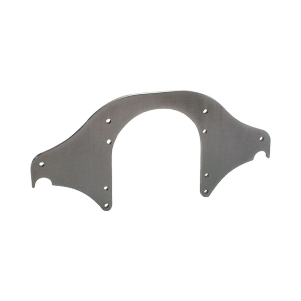 C52-551_1 Aluminum Profiled Front Motor Plate Small Block Chevy 3 8 Inch Thick: 1-3 8 Inch Notch