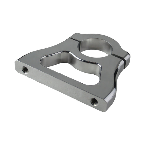 C72-165_6 Billet Aluminum Polished Neck Mount. Includes Stainless Steel Hardware 1.215 Inch Neck Mount. Fits 3.55 Inch Bottle