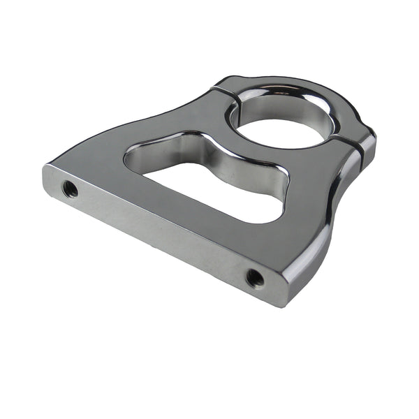 C72-167_8 Billet Aluminum Polished Neck Mount. Includes Stainless Steel Hardware 1.3 Inch Neck Mount. Fits 4 Inch Bottle