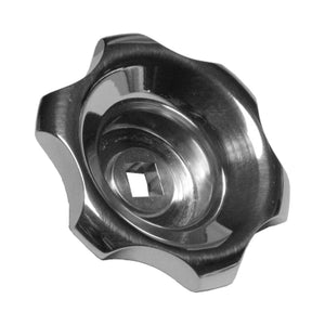 C72-254_1 Square Drive Billet Aluminum Bottle Valve Knob 0.290 in. Polished