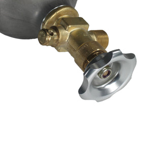 C72-263_2 Pro-werks Square Drive Billet Aluminum Bottle Valve Knob 0.320 in. Silver