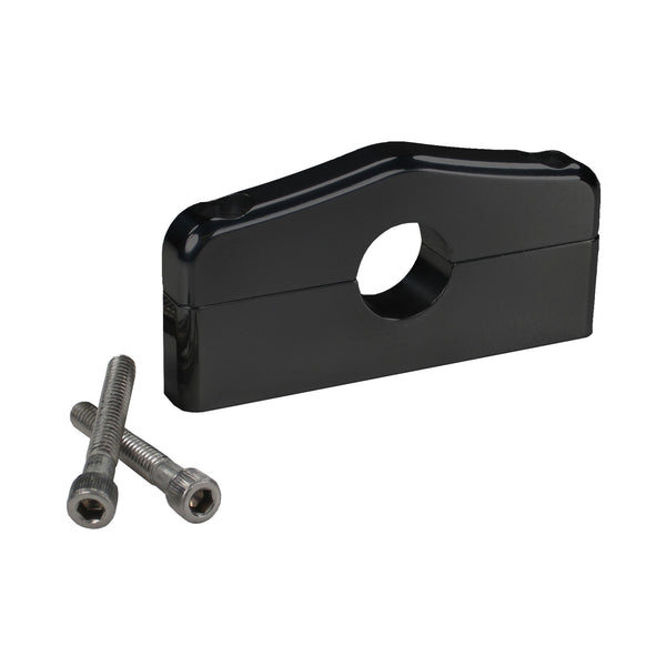 C72-300_BLK Billet Aluminum Bar Mount. Includes Stainless Steel Hardware 3 4 Inch Brilliance Black