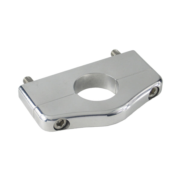 C72-303_8 Billet Aluminum Bar Mount. Includes Stainless Steel Hardware 1-1 8 Inch Polished