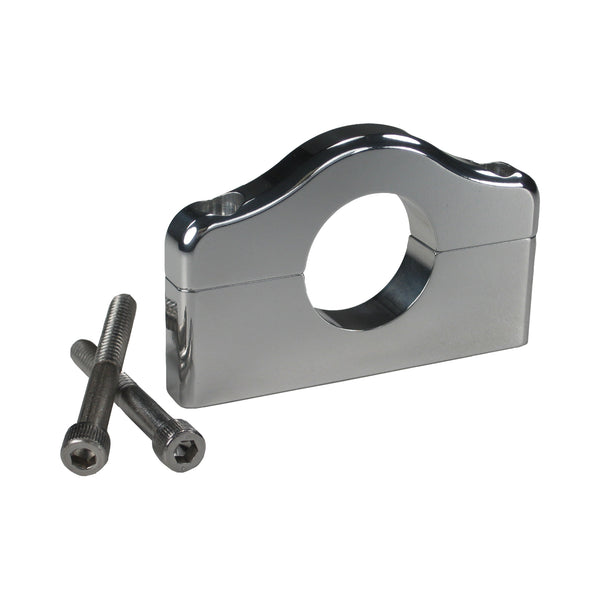 C72-304_6 Billet Aluminum Bar Mount. Includes Stainless Steel Hardware 1-1 4 Inch Polished