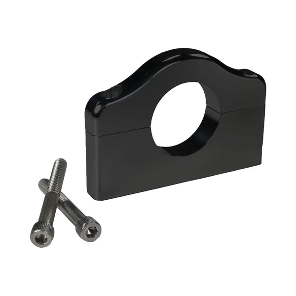 C72-305_BLK Billet Aluminum Bar Mount. Includes Stainless Steel Hardware 1-3 8 Inch Brilliance Black