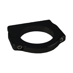 C72-324-BLK_4 Pro-werks Billet Aluminum Universal Clamp. Includes Stainless Steel Hardware 2.437 Inch - Also fits Sway-a-way (Race Runner) shock reservoirs Brilliance Black