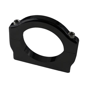 C72-326-BLK_3 Pro-werks Billet Aluminum Universal Clamp. Includes Stainless Steel Hardware 2.5 Inch - Also fits large King reservoirs Brilliance Black