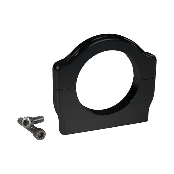 C72-326_BLK Billet Aluminum Universal Clamp. Includes Stainless Steel Hardware 2.5 Inch - Also fits large King reservoirs Brilliance Black