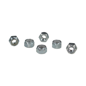 C73-035_1 Pro-werks Plated Steel Nylock Nuts, Grade 5 Full Height 5 16-24: Pack of 6