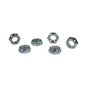 C73-040_1 Pro-werks Plated Steel Nylock Nuts, Grade 5 Half Height 1 2-20: Pack of 6