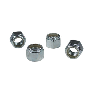 C73-045_1 Pro-werks Plated Steel Nylock Nuts, Grade 5 Full Height 3 4-16: Pack of 4