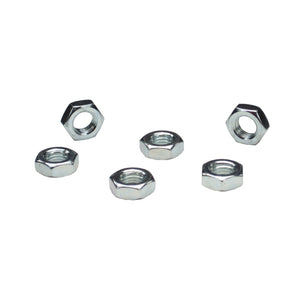 C73-055_1 Pro-werks Plated Steel Jam Nuts, Grade 5 Left Hand 5 16-24: Pack of 6