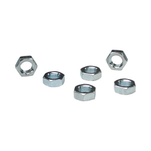 C73-057_1 Pro-werks Plated Steel Jam Nuts, Grade 5 Left Hand 3 8-24: Pack of 6