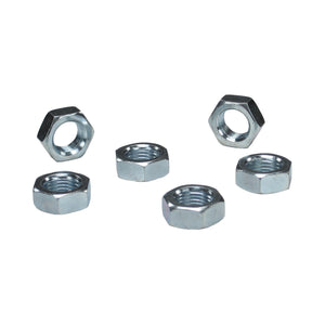 C73-061_1 Pro-werks Plated Steel Jam Nuts, Grade 5 Left Hand 1 2-20: Pack of 6