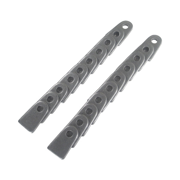 C73-096-20_1 1/4 Inch Hole, 1/8 Inch Thick, 15/16 Inch Hole Height, Mild Steel Flat Weld Tab Bag of 20