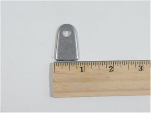 C73-096-RULER Pro-werks 1/4 Inch Hole, 1/8 Inch Thick, 15/16 Inch Hole Height, Mild Steel Flat Weld Tab Each