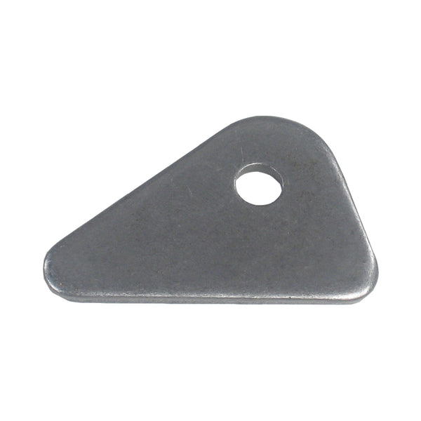 C73-098-CLIP 1/4 Inch Hole, 1/8 Inch Thick, 11/16 Inch Hole Height, Mild Steel Flat Weld Tab Each