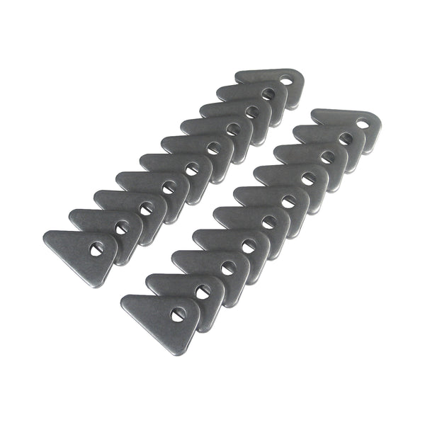 C73-099-20_1 5/16 Inch Hole, 3/16 Inch Thick, 11/16 Inch Hole Height, Mild Steel Flat Weld Tab Bag of 20