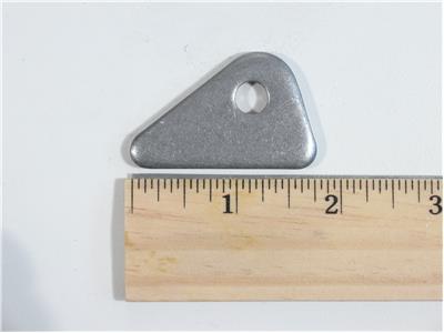 C73-099-RULER 5/16 Inch Hole, 3/16 Inch Thick, 11/16 Inch Hole Height, Mild Steel Flat Weld Tab