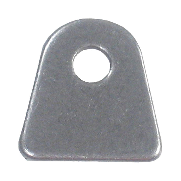 C73-101-CLIP 3/16 Inch Hole, 1/16 Inch Thick, 1/2 Inch Hole Height, Mild Steel Flat Weld Tab Each