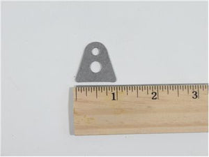 C73-102-RULER Pro-werks 3/16 Inch Hole, 1/16 Inch Thick, 3/4 Inch Hole Height, Mild Steel Flat Weld Tab Each