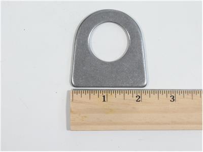 C73-105-RULER 1-3/16 Inch Hole, 1/8 Inch Thick, 1-3/8 Inch Hole Height, Mild Steel Flat Weld Tab