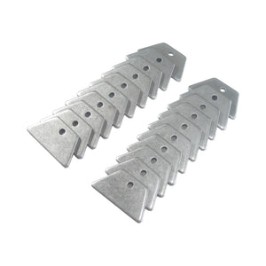 C73-107-20_1 Pro-werks 3/16 Inch Hole, 1/8 Inch Thick, 3/4 Inch Hole Height, Mild Steel Flat Weld Tab Bag of 20