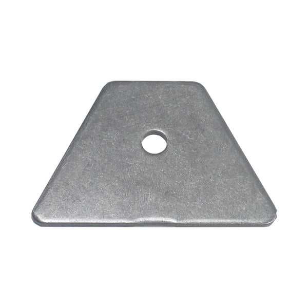 C73-109-CLIP 1/4 Inch Hole, 3/32 Inch Thick, 7/8 Inch Hole Height, Mild Steel Flat Weld Tab