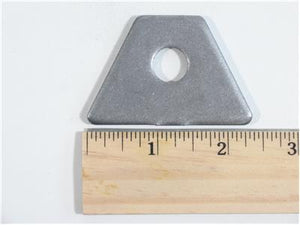 C73-111-RULER Pro-werks 1/2 Inch Hole, 3/16 Inch Thick, 7/8 Inch Hole Height, Mild Steel Flat Weld Tab Each