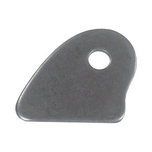 C73-114-CLIP 3/8 Inch Hole, 1/8 Inch Thick, 1-3/16 Inch Hole Height, Mild Steel Flat Weld Tab