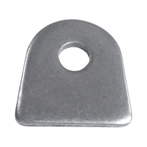 C73-115-CLIP 3/8 Inch Hole, 3/16 Inch Thick, 7/8 Inch Hole Height, Mild Steel Flat Weld Tab