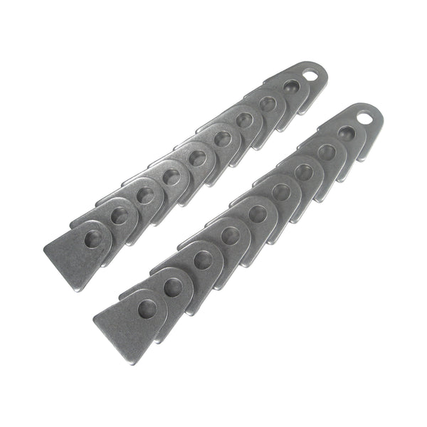 C73-116-20_1 1/2 Inch Hole, 3/16 Inch Thick, 1-5/16 Inch Hole Height, Mild Steel Flat Weld Tab Bag of 20