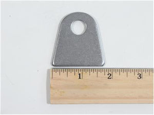 C73-116-RULER Pro-werks 1/2 Inch Hole, 3/16 Inch Thick, 1-5/16 Inch Hole Height, Mild Steel Flat Weld Tab Each